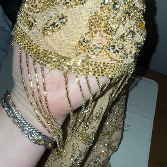 MAC DUGGAL
Gold Embellished Fringe Cap Sleeve Trumpet
Gown | 4715 | 6 - Picture 11 of 14